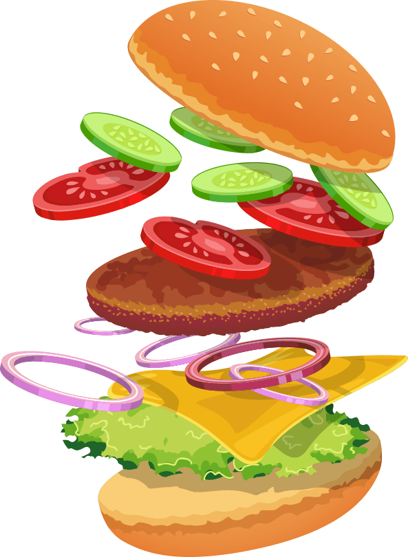Illustration of a burger